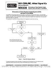 MX828 datasheet pdf CONSUMER MICROCIRCUITS LIMITED