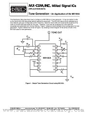 MX105A datasheet pdf CONSUMER MICROCIRCUITS LIMITED