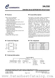 24LC02 datasheet pdf Ceramate