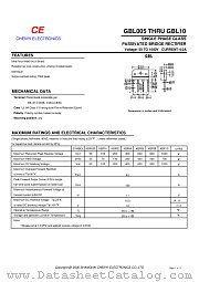 GBL04 datasheet pdf Chenyi Electronics