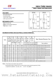 1N4150 datasheet pdf Chenyi Electronics