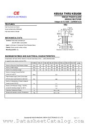 KBU6J datasheet pdf Chenyi Electronics