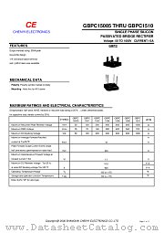 GBPC1504 datasheet pdf Chenyi Electronics