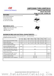 KBPC3502 datasheet pdf Chenyi Electronics