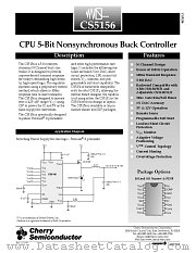 CS5156 datasheet pdf Cherry Semiconductor