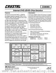 CS98000 datasheet pdf Cirrus Logic