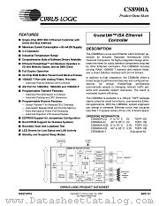 CS8900A datasheet pdf Cirrus Logic