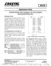 AN138 datasheet pdf Cirrus Logic