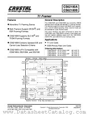 CS62180A/80B datasheet pdf Cirrus Logic