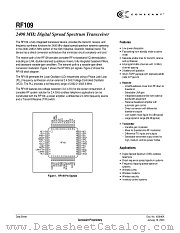 RF109 datasheet pdf Conexant