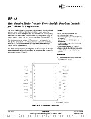 RF142 datasheet pdf Conexant