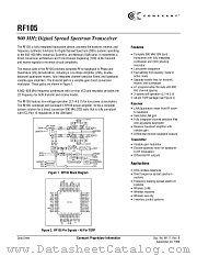 RF105 datasheet pdf Conexant