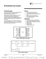 RF106 datasheet pdf Conexant