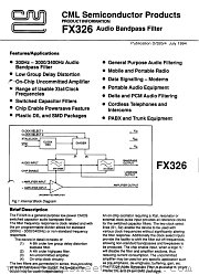 FX326 datasheet pdf CML