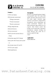 ES51981 datasheet pdf Cyrustek Co