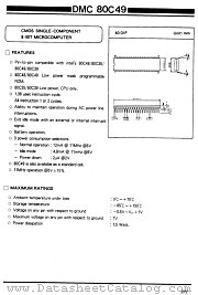 DMC80C49 datasheet pdf Daewoo Semiconductor