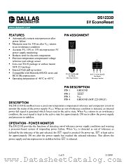 DS1233D datasheet pdf Dallas Semiconductor