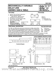 1509J SERIES datasheet pdf Data Delay Devices Inc