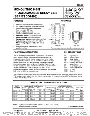 3D7408 SERIES datasheet pdf Data Delay Devices Inc