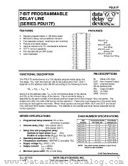 PDU17F SERIES datasheet pdf Data Delay Devices Inc