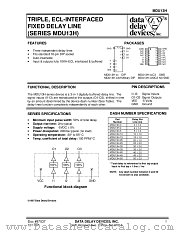 MDU13H SERIES datasheet pdf Data Delay Devices Inc