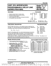 PDU108H SERIES datasheet pdf Data Delay Devices Inc