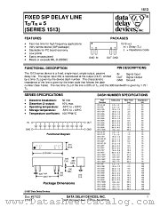 1513 SERIES datasheet pdf Data Delay Devices Inc