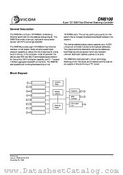 DM8108 datasheet pdf Davicom Semiconductor