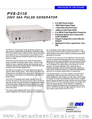 PVX-2110 datasheet pdf Directed Energy