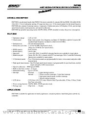 EM73880 datasheet pdf ELAN Microelectronics