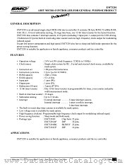 EM73201 datasheet pdf ELAN Microelectronics