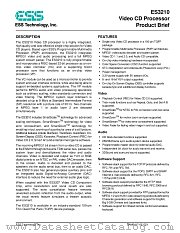 ES3210 datasheet pdf ESS Technology