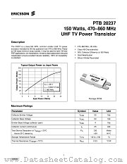 PTB20237 datasheet pdf Ericsson Microelectronics