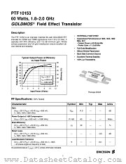 PTF10153 datasheet pdf Ericsson Microelectronics