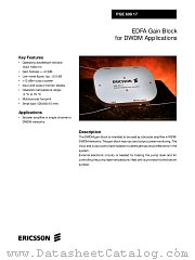 PGE60817 datasheet pdf Ericsson Microelectronics