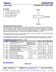LP6836P100 datasheet pdf Filtronic
