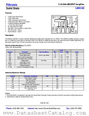 LMA183 datasheet pdf Filtronic