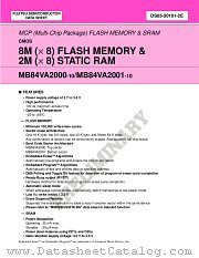 MB84VA2001-10 datasheet pdf Fujitsu Microelectronics