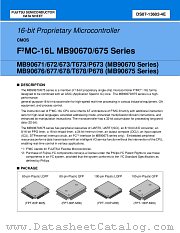 MB90T673 datasheet pdf Fujitsu Microelectronics