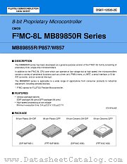 MB89W857 datasheet pdf Fujitsu Microelectronics