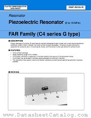 FAR FAMILY (C4 SERIES G TYPE) datasheet pdf Fujitsu Microelectronics