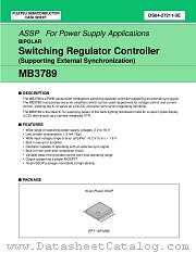 MB3789 datasheet pdf Fujitsu Microelectronics