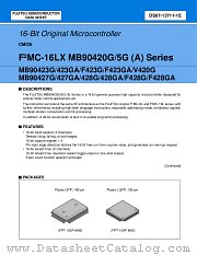 MB90F428GA datasheet pdf Fujitsu Microelectronics