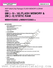 MB84VD2003-10 datasheet pdf Fujitsu Microelectronics