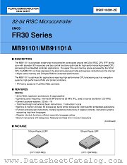 MB91101A datasheet pdf Fujitsu Microelectronics
