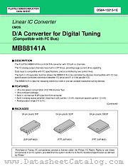 MB88141A datasheet pdf Fujitsu Microelectronics