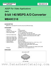 MB40C318 datasheet pdf Fujitsu Microelectronics