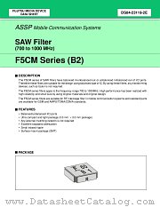 F5CM SERIES (B2) datasheet pdf Fujitsu Microelectronics