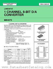 MB4072 datasheet pdf Fujitsu Microelectronics