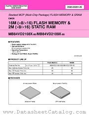 MB84VD2109X-85 datasheet pdf Fujitsu Microelectronics